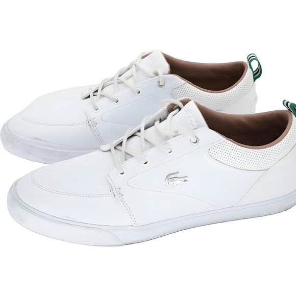 Lacoste Bayliss 119 1 U White Casual Sneakers Men's US 11.5 - Picture 2 of 6